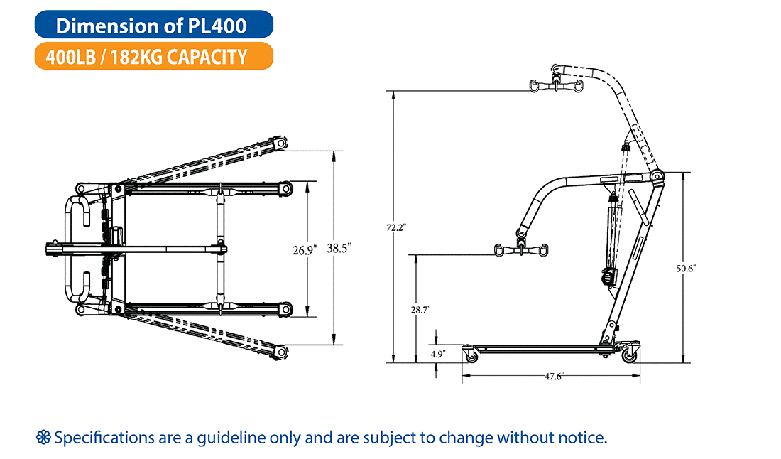 BestLift® PL400 – Full Body Patient Lift | Michigan USA