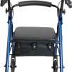 ProBasics Steel Rollator 6″ Wheels Burgundy & Blue 300 lb Weight Capacity Walker Michigan USA