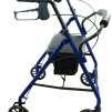 ProBasics Steel Rollator 6″ Wheels Burgundy & Blue 300 lb Weight Capacity Walker Michigan USA