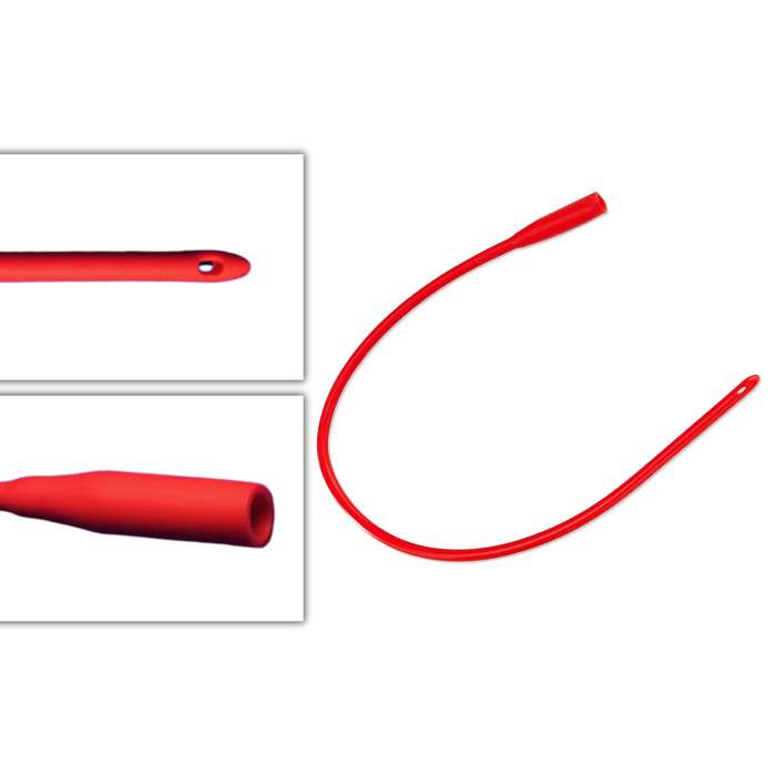 Urethral Catheter Bard® Robinson / Nelaton Tip Red Rubber 10 Fr. 16 Inch - 277710