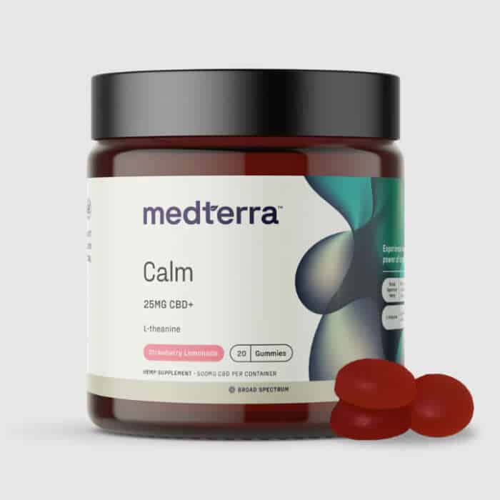 Keep Calm with CBD! Medterra’s Calm Gummies blend 25mg CBD + 125mg L-Theanine for natural relaxation. THC-free, lab-tested, shipped nationwide.
