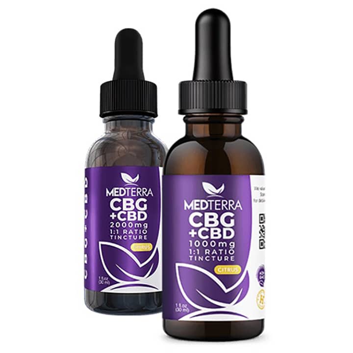 MEDTERRA CBG+CBD Tincture Drops Available in Michigan USA