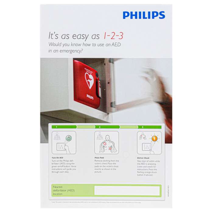 Philips AED Awareness Poster Pack - (4 pack) 861476 in Michigan USA