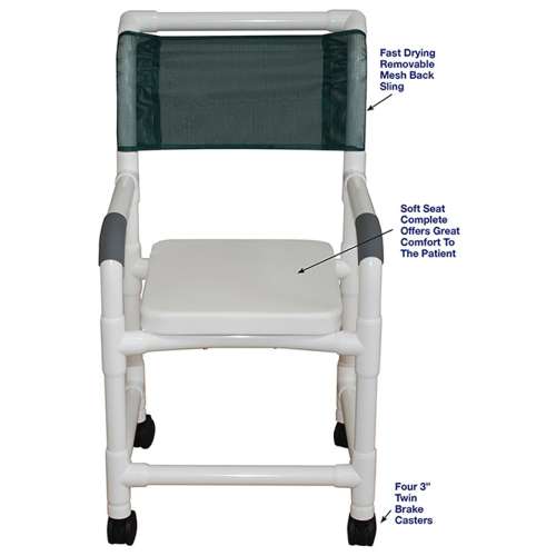 MJM SUPERIOR SHOWER CHAIR WITH SOFT SEAT COMPLETE in Michigan USA