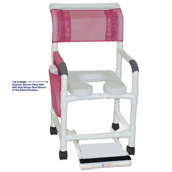 MJM SHOWER CHAIR WITH SOFT SEAT DELUXE DUAL in Michigan USA