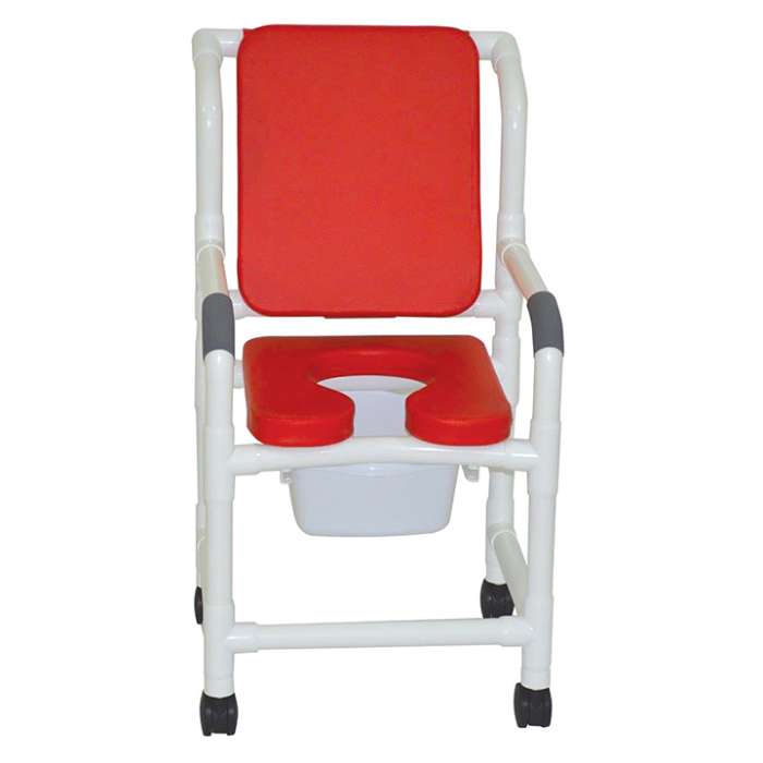 MJM Shower Chair Commode w/ Soft Seat Deluxe and Padded Back in Michigan USA