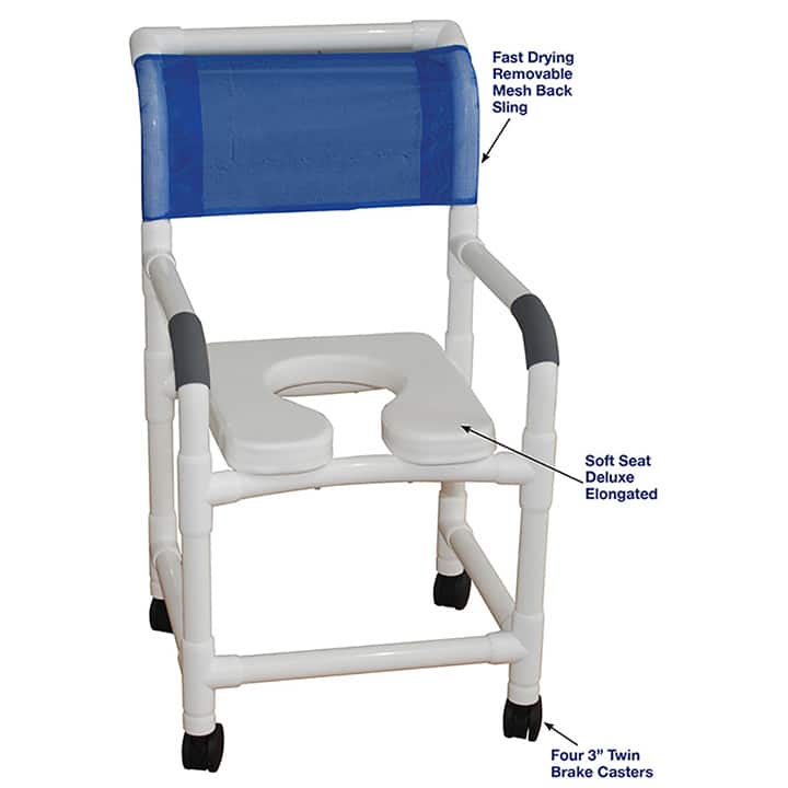 MJM SUPERIOR SHOWER CHAIR WITH SOFT SEAT DELUXE in Michigan USA