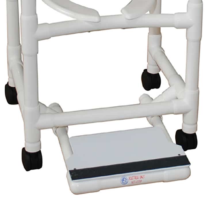 Sliding Footrest for MJM Shower Chairs in Michigan USA