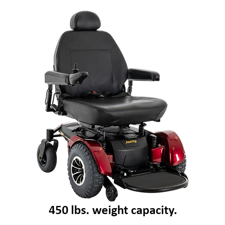 This Jazzy® Most Heavy Duty Electric Power Wheelchair - 1450 by Pride Mobility is available in Michigan, USA.