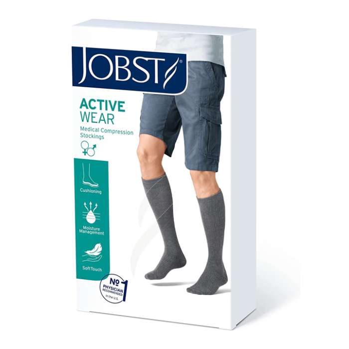 JOBST Activewear 30-40 mmHg Knee High Compression Socks provide effective leg therapy in energizing unisex athletic compression socks. for sale available in Ann Arbor MI, USA