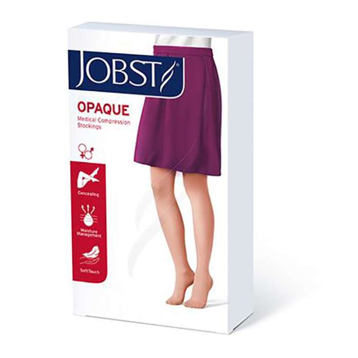 Jobst Opaque Thigh High 15-20 mmHg W/Sensitive Top Band Compression Stockings is an ultra-soft, fashionable alternative to sheer stockings. for sale available in Ann Arbor MI, USA