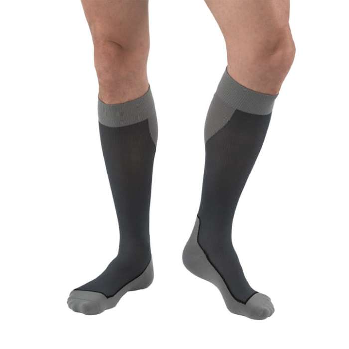 Jobst Sport Knee High 15-20 mmHg Compression Socks These medical compression socks are specifically designed for men and women who want a long-wearing sock that is soft, lightweight and breathable. for sale available in Ann Arbor MI, USA