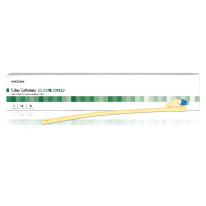 Foley Catheter McKesson 2-Way Standard Tip 5 cc Balloon 16 Fr. Silicone Coated Latex