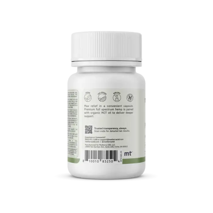 Medterra Max Relief Full Spectrum Capsules - Image 3